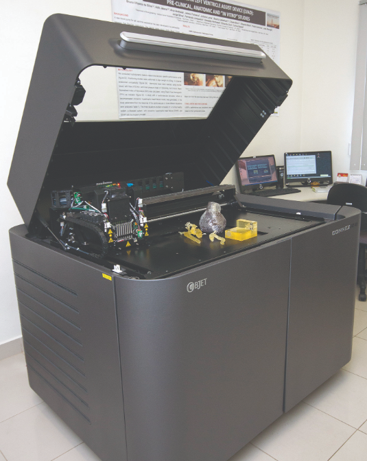 The Objet350 Connex 3D Printer’s range of materials proved
beneficial to the Dante Pazzanese Cardiology Institute.