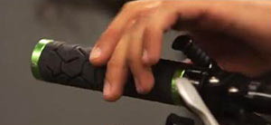 Functional handlebar grip prototype produced using rubber-like TangoBlackPlus material on the Objet500 Connex3