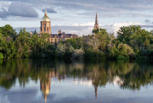 Basilica Golden Dome Sunset
