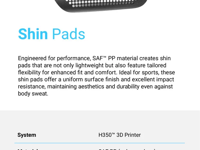 saf printed shin pads
