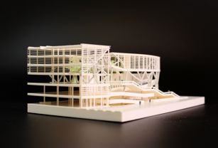 Architectural models using WSS™150 water soluble support material
