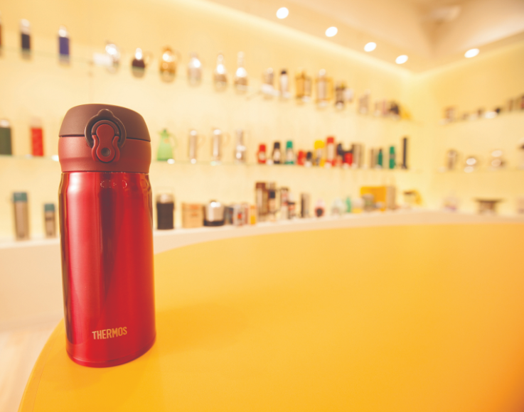 Thermos engineers constantly innovate to stay a household name, making mugs like this one ever more portable and pourable.