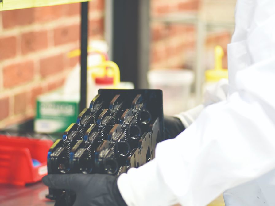 Camera housing part detail.