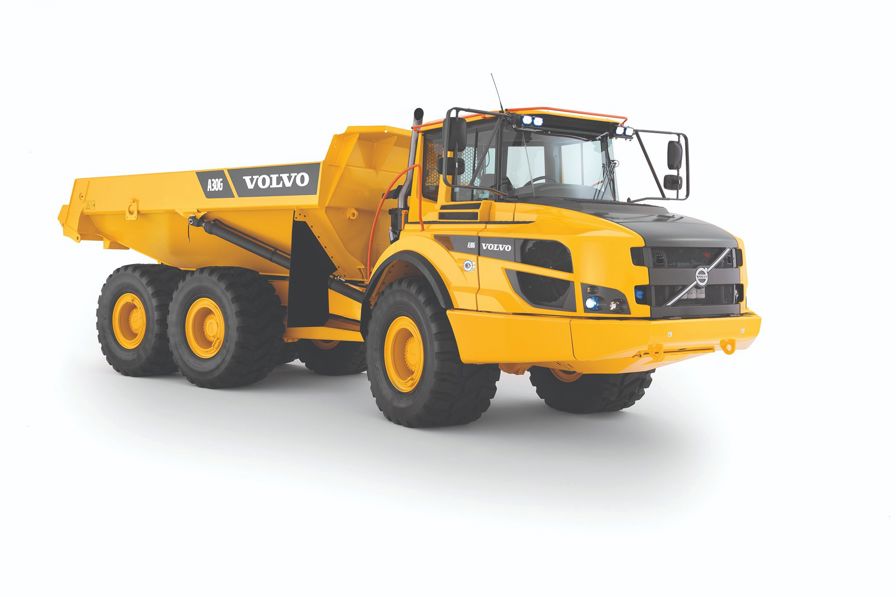 A Volvo A30G Articulated Hauler.
