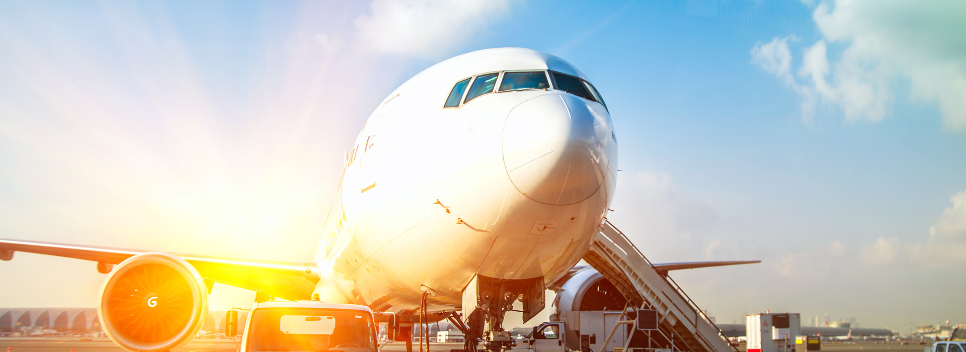 plane on runway