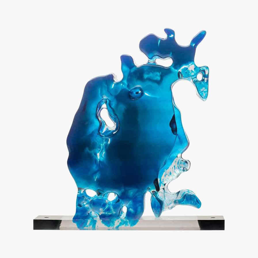 3d printed sculpture transitions with 3D printed stand