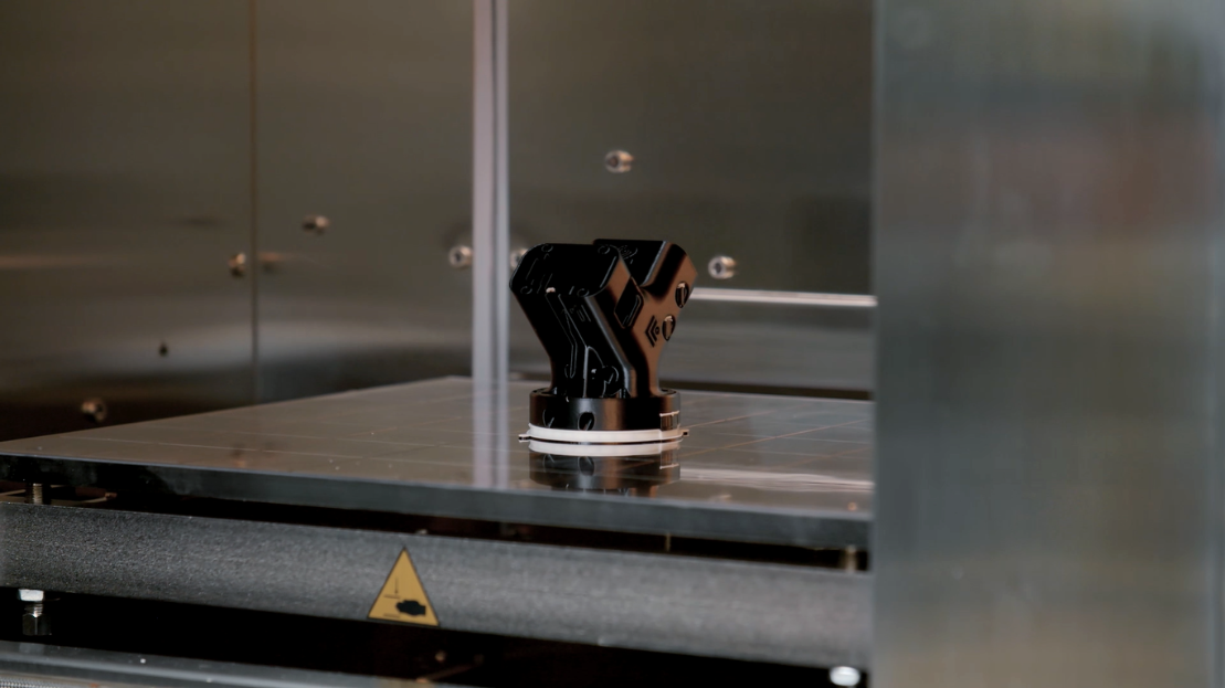 Robot grippers created with additive manufacturing materials that comply with European ESD standards.