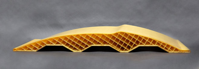 Large ULTEM 1010™ resin composite layup tool produced for Dassault Falcon Jet utilizing Stratasys’ 900mc Acceleration Kit