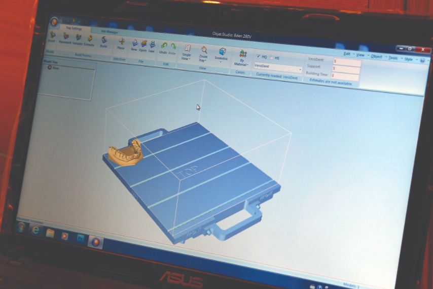 Converting digital data into printable STL file.