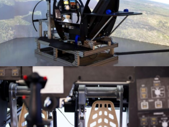 3D printed flight simulartor pedal assembly
