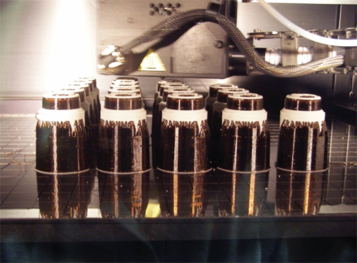 With direct digital manufacturing, the TDF can produce batches of components.