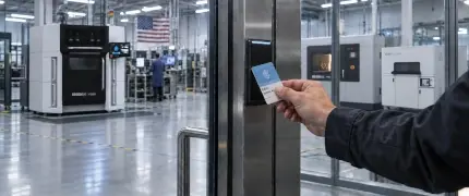 Image showing secure badge access at Stratasys Direct