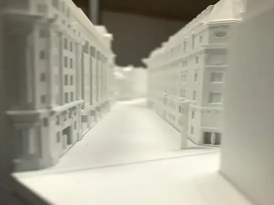 3D printed architectural city model