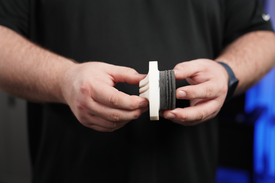 3D Printed Rigid Cap and Agilus Elastomeric Seal for Toyota