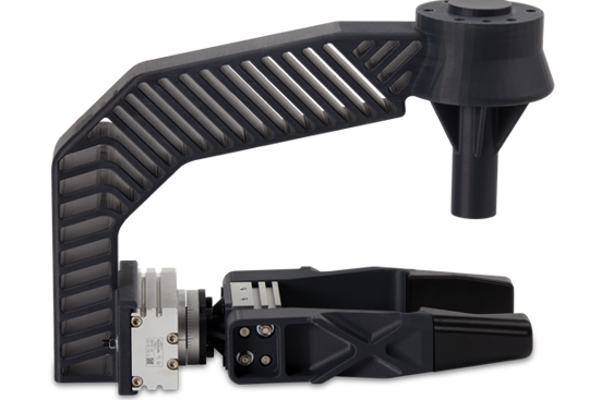 ABS-CF10, 3D Printed Robotic Arm Part. ABS-CF10, 3D Printed Robotic Arm Part.