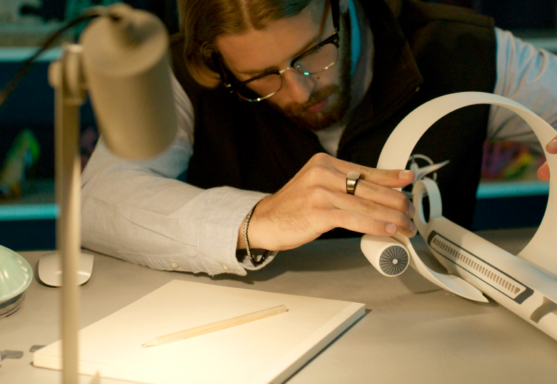 3D model printed using PLA (Polylactic Acid)