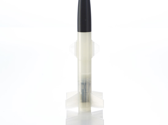 Model rocket built with PLA (Polylactic Acid)