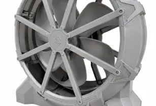 Somos Resolute Grey Industrial Fan
