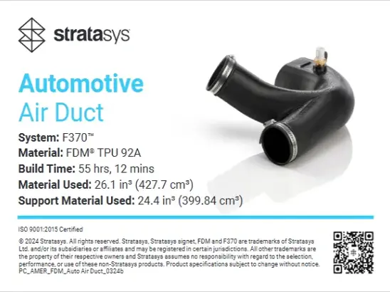 Air duct for automotive