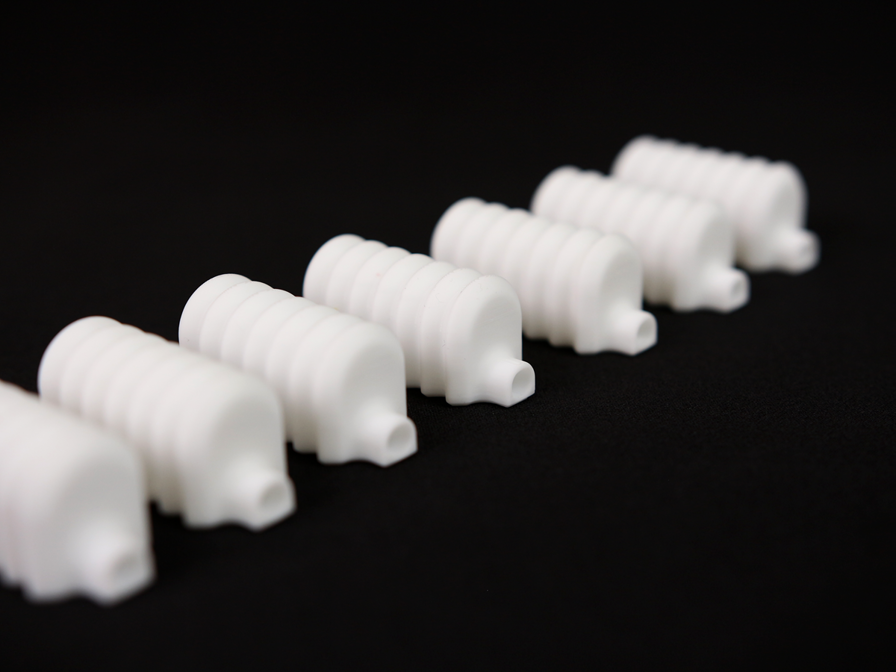 P3 Silicone End of Arm tool 3D printed on Stratsys 3D printer