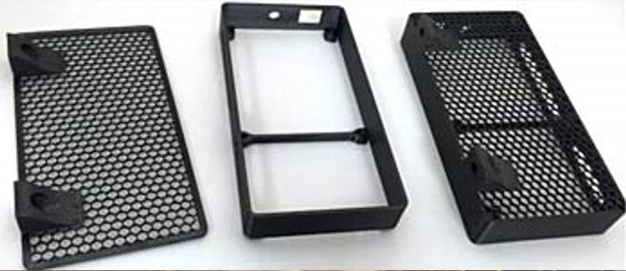 This avionics box, 3D printed with Stratasys ESD PEKK material, can dissipate electrical charge buildup without relying on post-processing steps to prepare the production part.