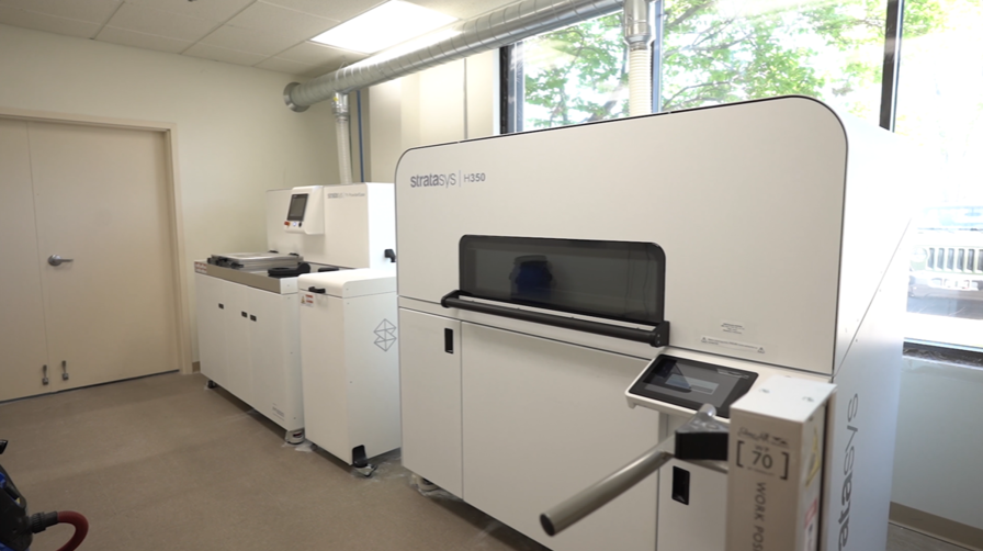 Stratasys SAF H350 3D Printer installation at Delkor