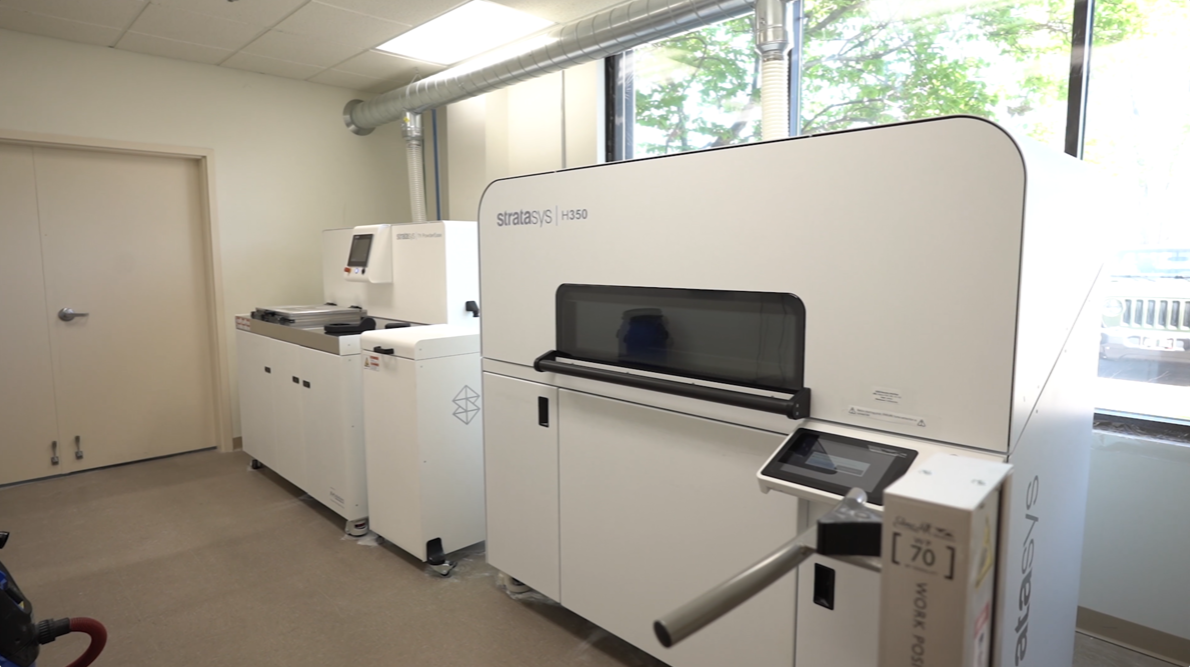 Stratasys SAF H350 3D Printer installation at Delkor