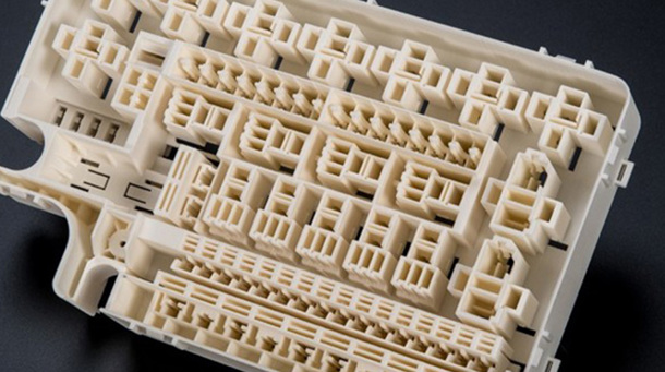 3D Printed Fuse Box Using PBT 3D Printers.