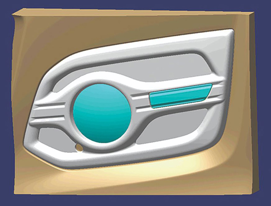 CG image of fog light garnish.