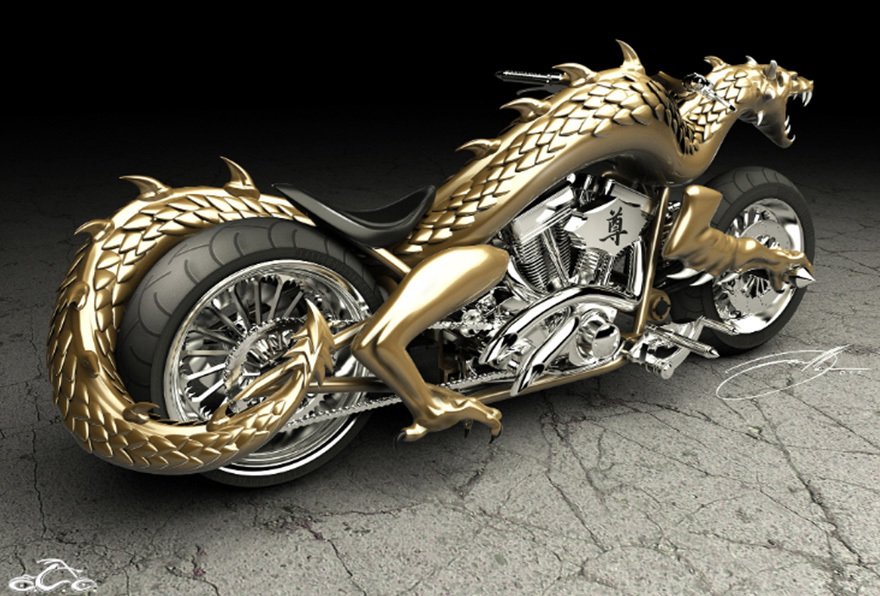 More renderings of dragon chopper
